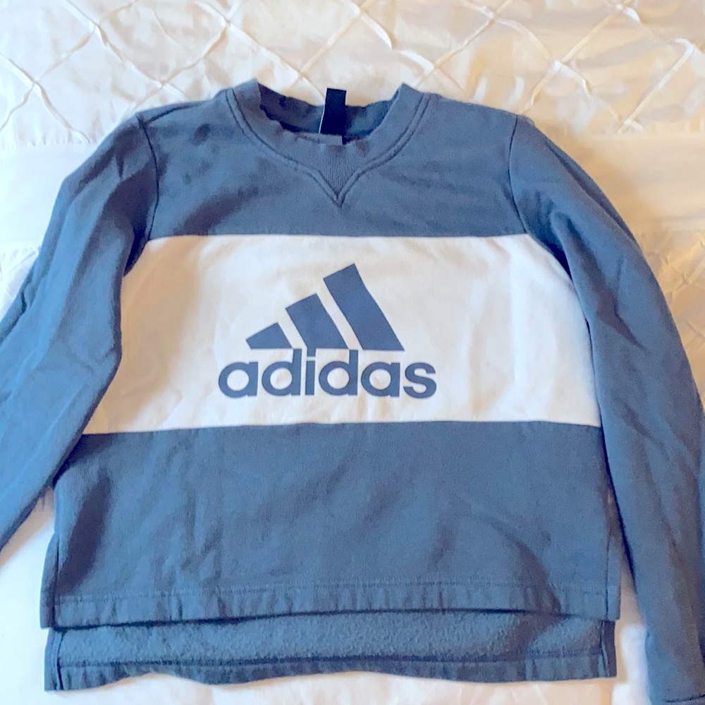 Adidas cropped logo sweatshirt
